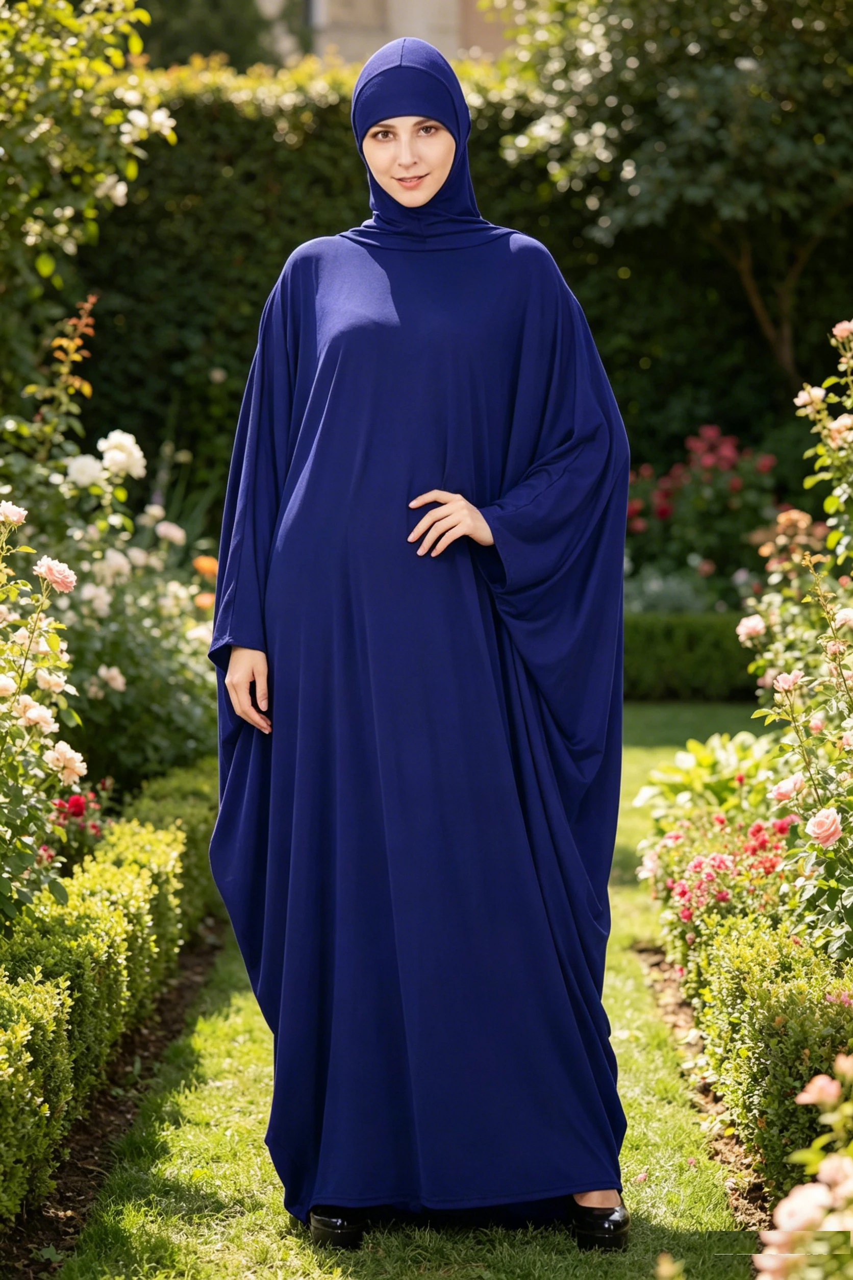 Ramadan Eid Muslim Women Prayer Garment Hijab Dress Loose Gowns Arab Kaftan Robe Bat Sleeve Maxi Gown Clothing Worship Service
Ramadan Eid Muslim Women Prayer Garment Hijab Dress Loose Gowns Arab Kaftan Robe Bat Sleeve Maxi Gown Clothing Worship Service