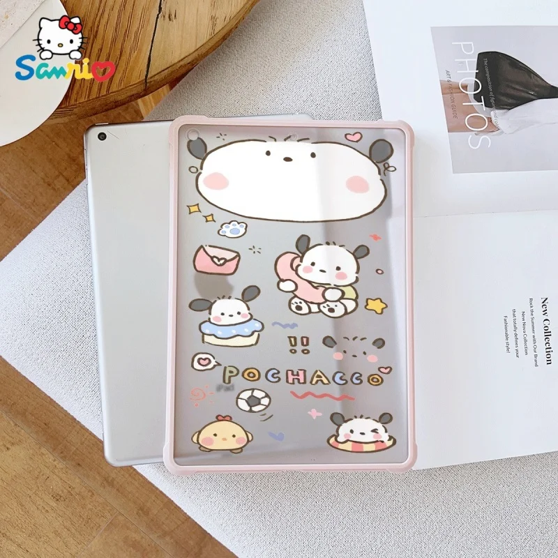 Розовый прозрачный чехол для iPad с рисунком Sanrio Pochacco, подходит для iPad Pro 2022/2024, iPad Air 3/5, iPad Mini 6, iPad 6/10 
Розовый прозрачный чехол для iPad с рисунком Sanrio Pochacco, подходит для iPad Pro 2022/2024, iPad Air 3/5, iPad Mini 6, iPad 6/10