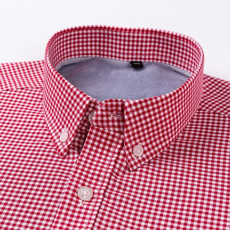Autumn Plush thicken long-sleeve shirts for men slim fit formal 100%cotton warm shirt plaid houndstooth Casual office clothes
Autumn Plush thicken long-sleeve shirts for men slim fit formal 100%cotton warm shirt plaid houndstooth Casual office clothes