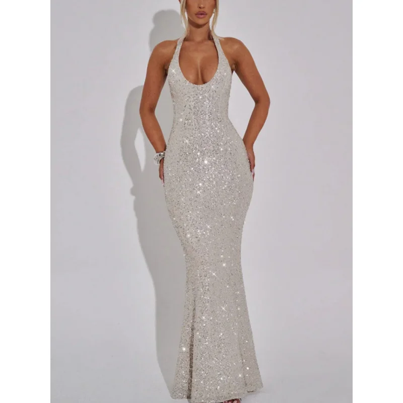European and American-Style Halter Solid Color Skirt Women2025Autumn and Winter New Sleeveless Waist Pul
European and American-Style Halter Solid Color Skirt Women2025Autumn and Winter New Sleeveless Waist Pul