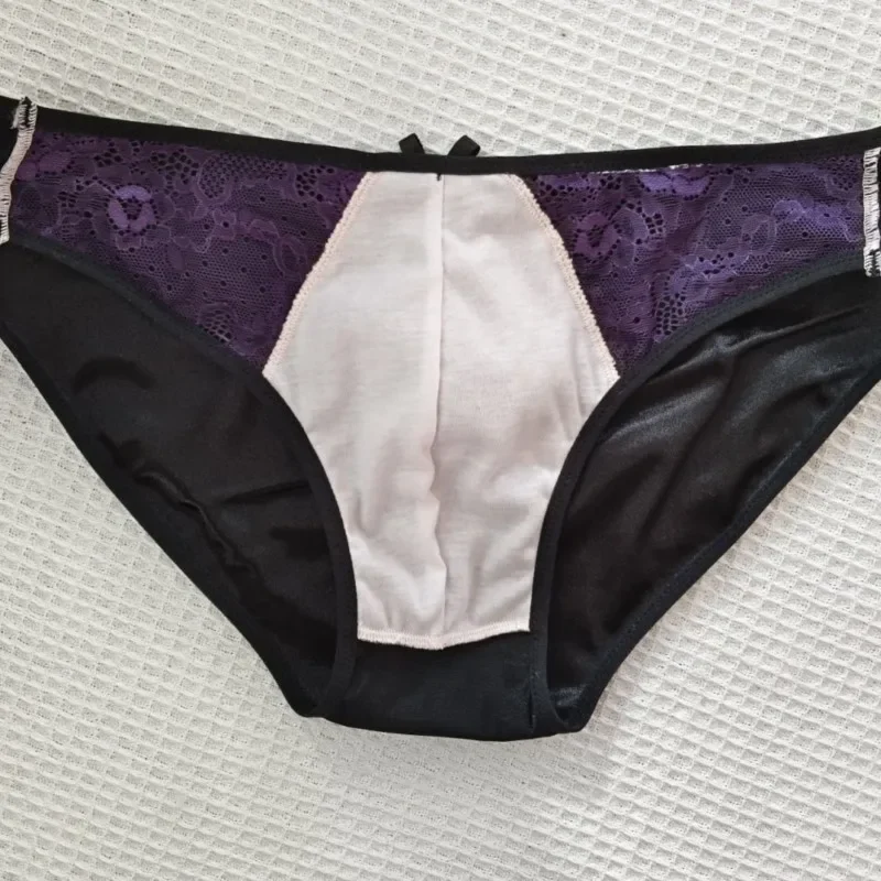 Sissy Sexy Lingerie Lace Satin Cotton Crotch Bowtie Man's Briefs Harajuku FKK Party Private CD Panties
Sissy Sexy Lingerie Lace Satin Cotton Crotch Bowtie Man's Briefs Harajuku FKK Party Private CD Panties