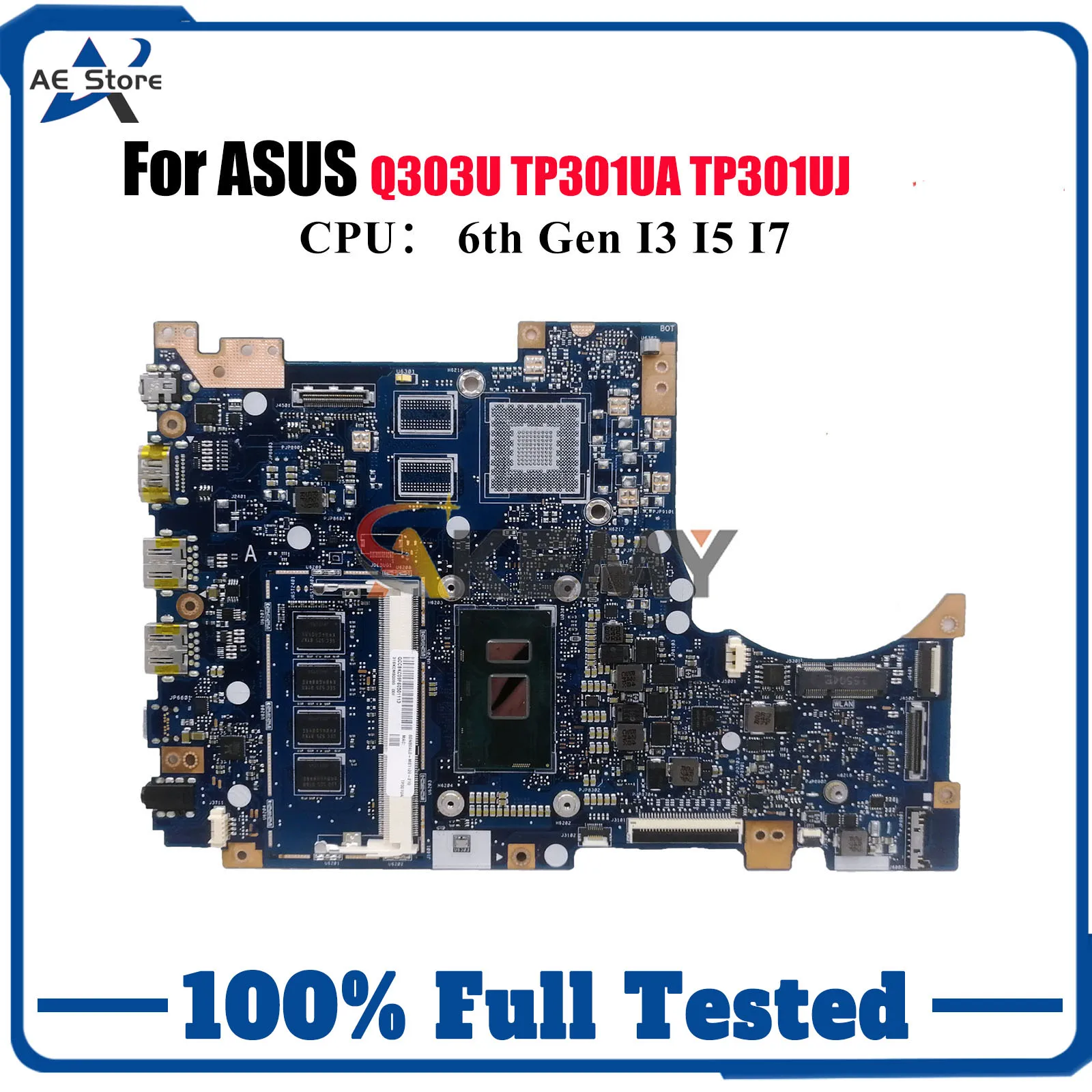 TP301UA Laptop Motherboard For ASUS VivoBook Flip TP301UA TP301UJ TP301U Q303U Mainboard W/ I3 I5 I7 CPU 100% tests OK fast ship
TP301UA Laptop Motherboard For ASUS VivoBook Flip TP301UA TP301UJ TP301U Q303U Mainboard W/ I3 I5 I7 CPU 100% tests OK fast ship