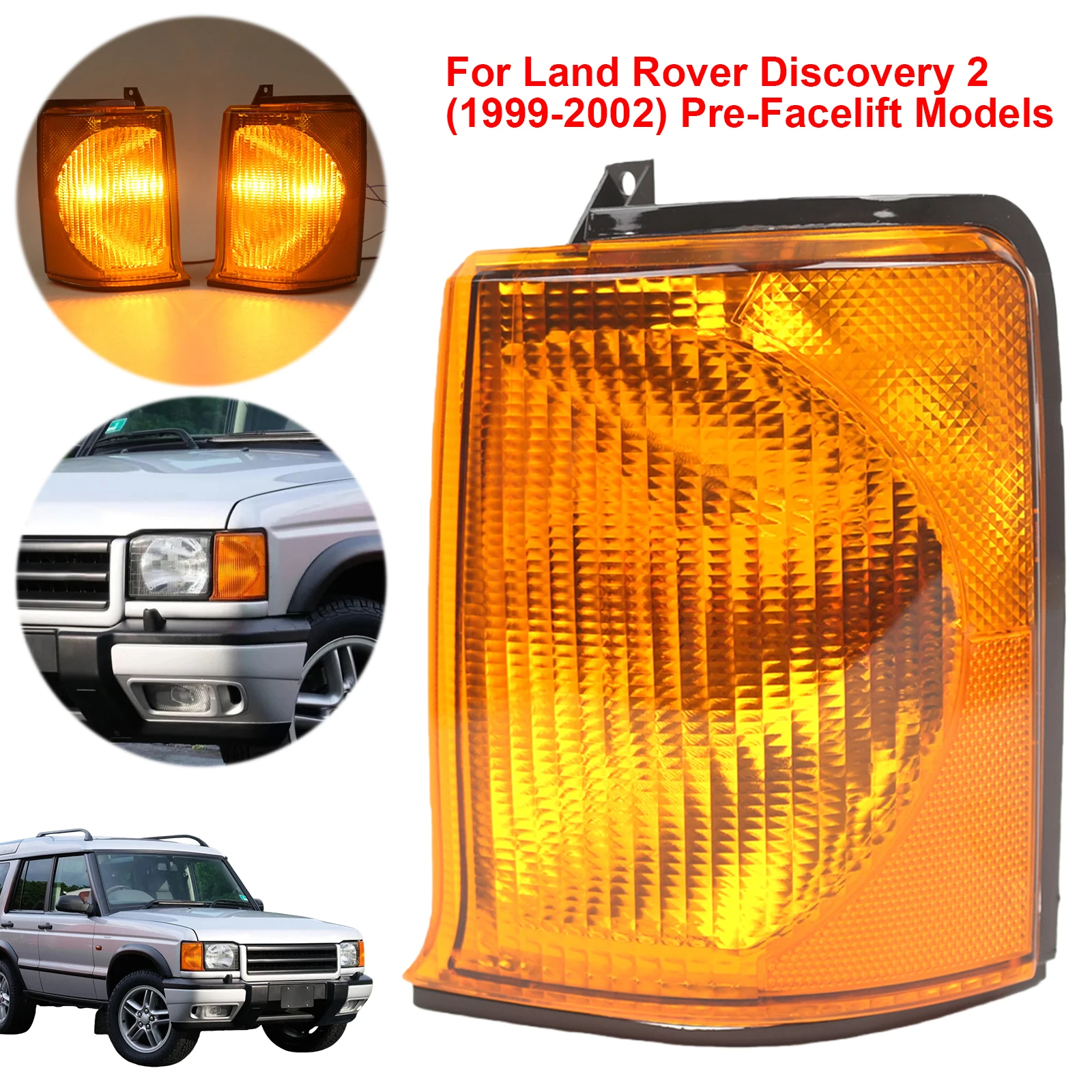 Front Side Indicator Lamp XBD100880 XBD100870 Corner Turn Signal Lamp for Land Rover Discovery 2 1999-2002 Pre-Facelift
Front Side Indicator Lamp XBD100880 XBD100870 Corner Turn Signal Lamp for Land Rover Discovery 2 1999-2002 Pre-Facelift