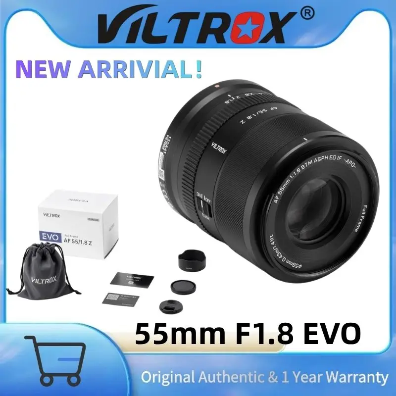 Объектив Viltrox 55mm F1.8 EVO с автофокусом и большой апертурой для полнокадровых камер, с бесшумным STM-мотором, для Nikon Z и Sony E.
Объектив Viltrox 55mm F1.8 EVO с автофокусом и большой апертурой для полнокадровых камер, с бесшумным STM-мотором, для Nikon Z и Sony E.
