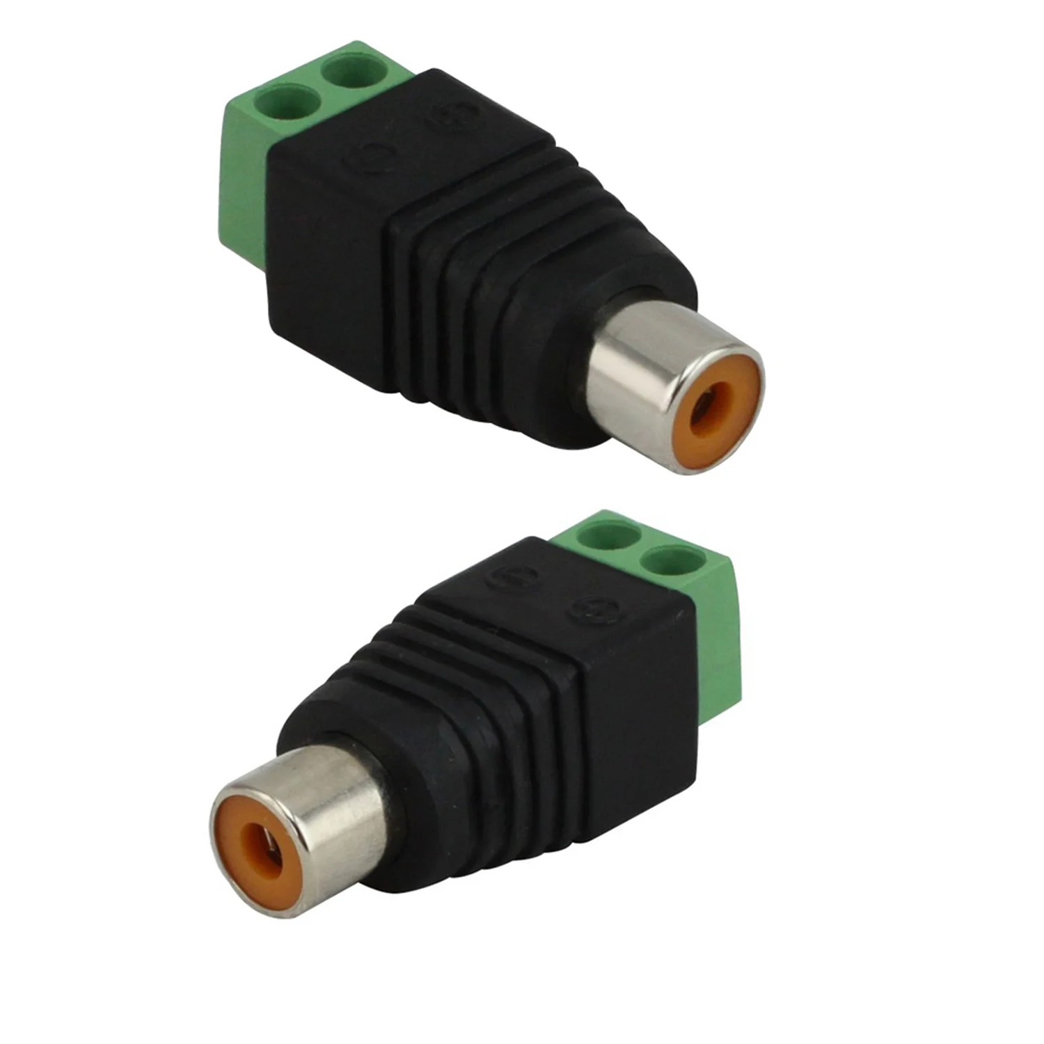 2pcs RCA Phono Female Jack To AV Video Screw Terminal Connector Adapter for CCTV Camera Balun Solderless Speaker Wire
2pcs RCA Phono Female Jack To AV Video Screw Terminal Connector Adapter for CCTV Camera Balun Solderless Speaker Wire