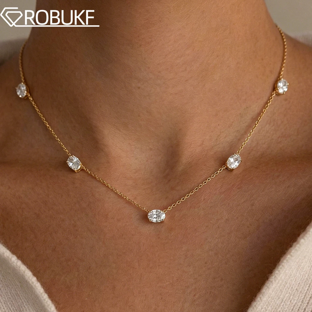 5cttw Oval Cut Full Moissanite Necklaces for Women Lab Diamond with Certified S925 Silver 18K Gold Plated Jewelry Birthday Gifts
5cttw Oval Cut Full Moissanite Necklaces for Women Lab Diamond with Certified S925 Silver 18K Gold Plated Jewelry Birthday Gifts