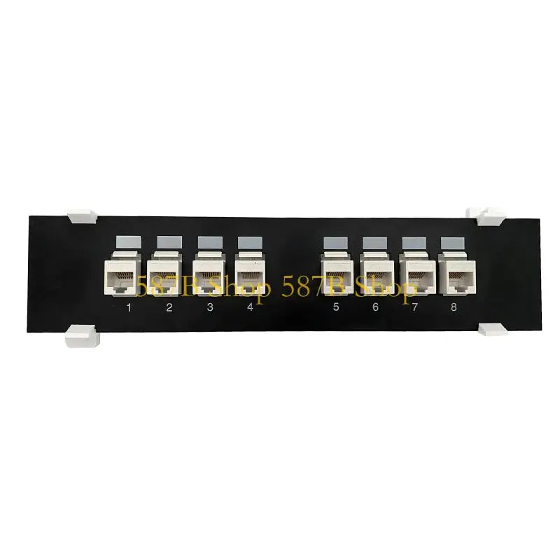 587B 8 Ports Patch Panel CAT6 UTP RJ45 Extender Keystone LAN Coupler Plug Module Internet Ethernet Tool-Free
587B 8 Ports Patch Panel CAT6 UTP RJ45 Extender Keystone LAN Coupler Plug Module Internet Ethernet Tool-Free