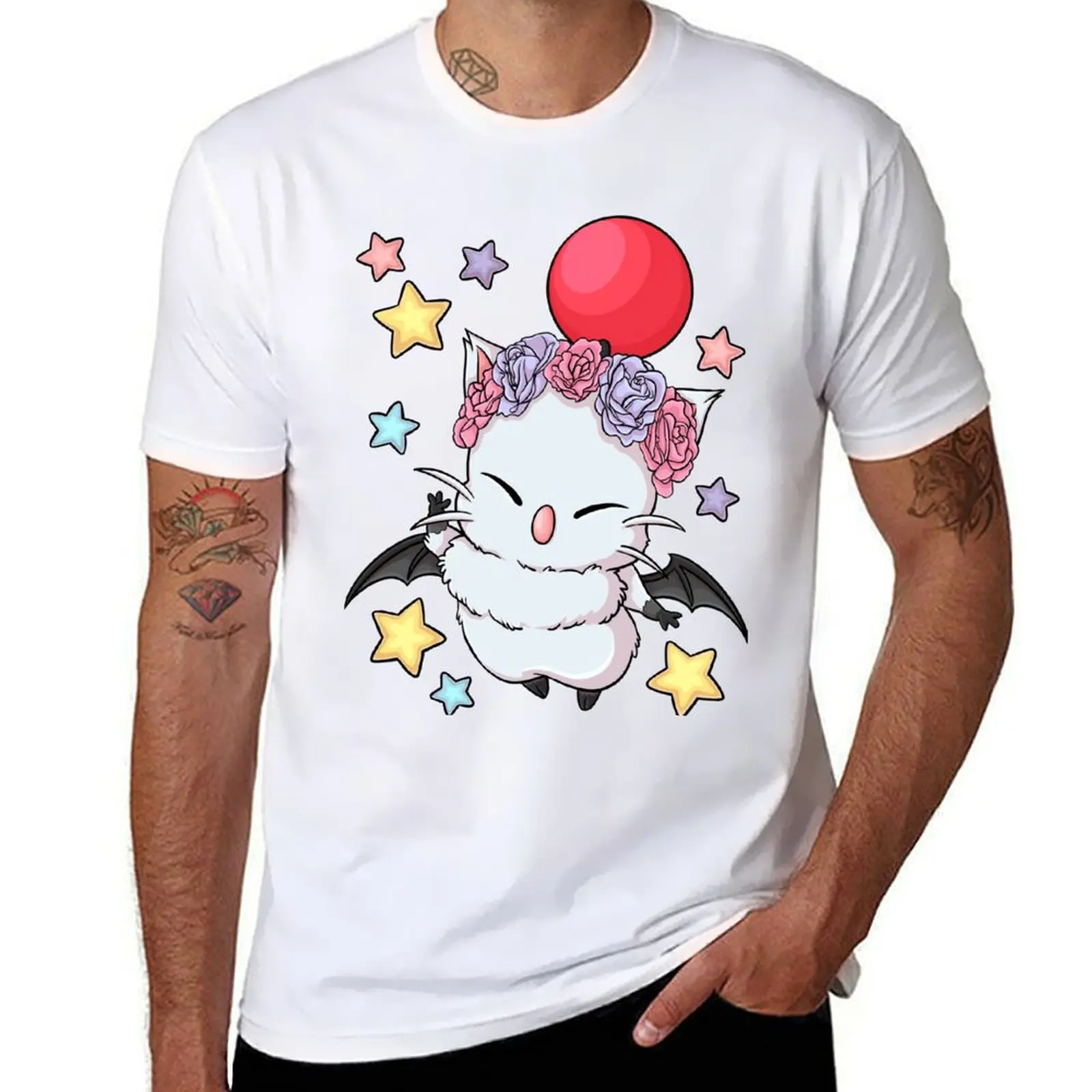 Moogle flower crown T-Shirt black cotton t-shirt plain for man package t shirt for man 100 percent cotton T-Shirt
Moogle flower crown T-Shirt black cotton t-shirt plain for man package t shirt for man 100 percent cotton T-Shirt