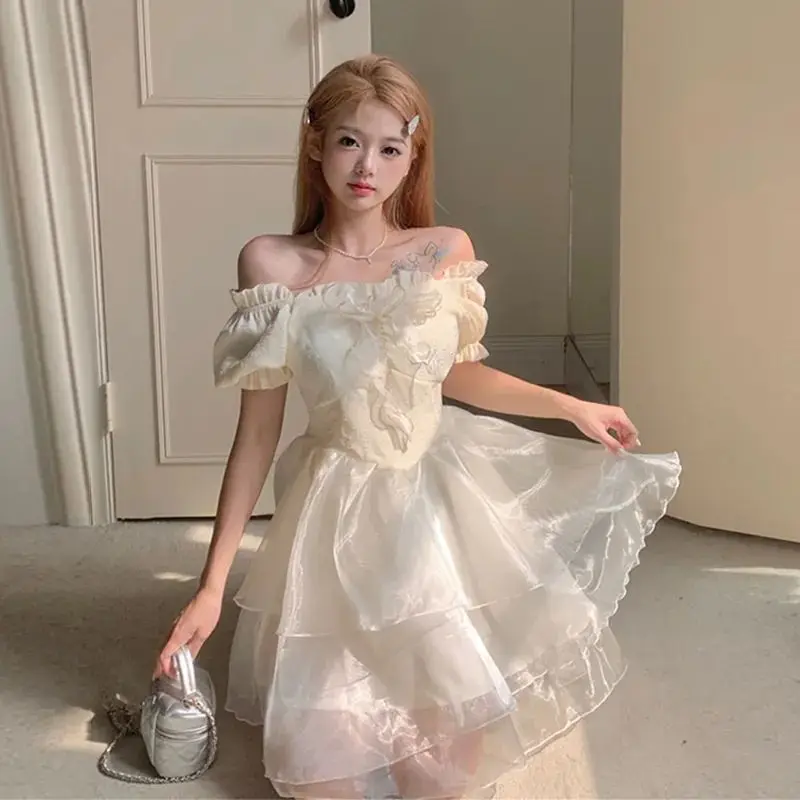 Design Sense Fairy Fungus Edge Square Neck Dress Female Sweet Waist Princess Dress Summer Birthday Adult Dress Temperament
Design Sense Fairy Fungus Edge Square Neck Dress Female Sweet Waist Princess Dress Summer Birthday Adult Dress Temperament