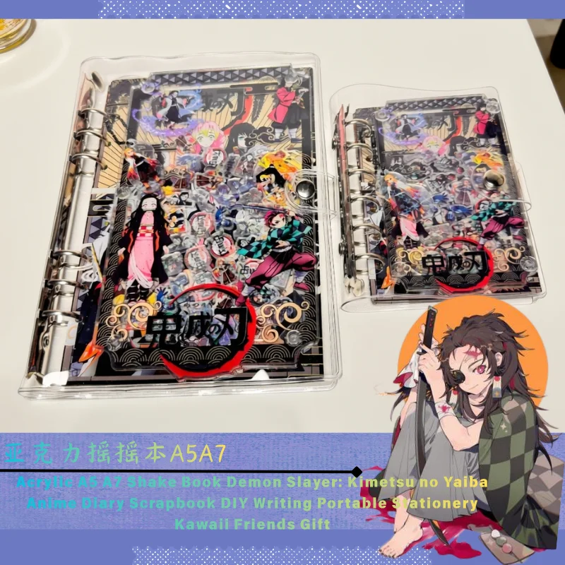 Acrylic Shake Book A5 A7 Demon Slayer Anime Diary Sticker Book DIY Writing Shorthand Portable Creative Stationery Friends Gift
Acrylic Shake Book A5 A7 Demon Slayer Anime Diary Sticker Book DIY Writing Shorthand Portable Creative Stationery Friends Gift