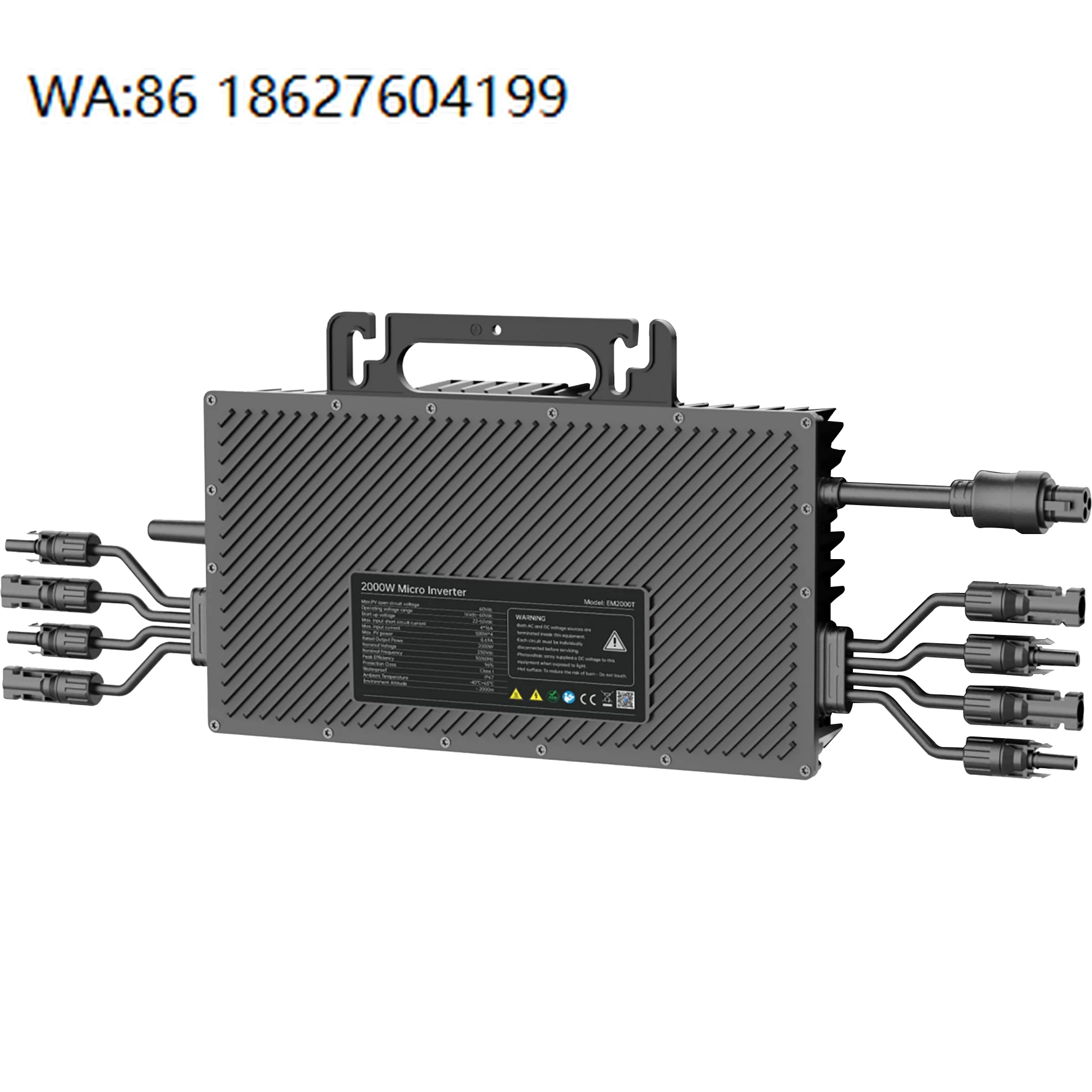 2000W Three Phase Grid Solar Micro Inverter Pure Sine Wave WiFi Smart MPPT On-Grid PV System
2000W Three Phase Grid Solar Micro Inverter Pure Sine Wave WiFi Smart MPPT On-Grid PV System