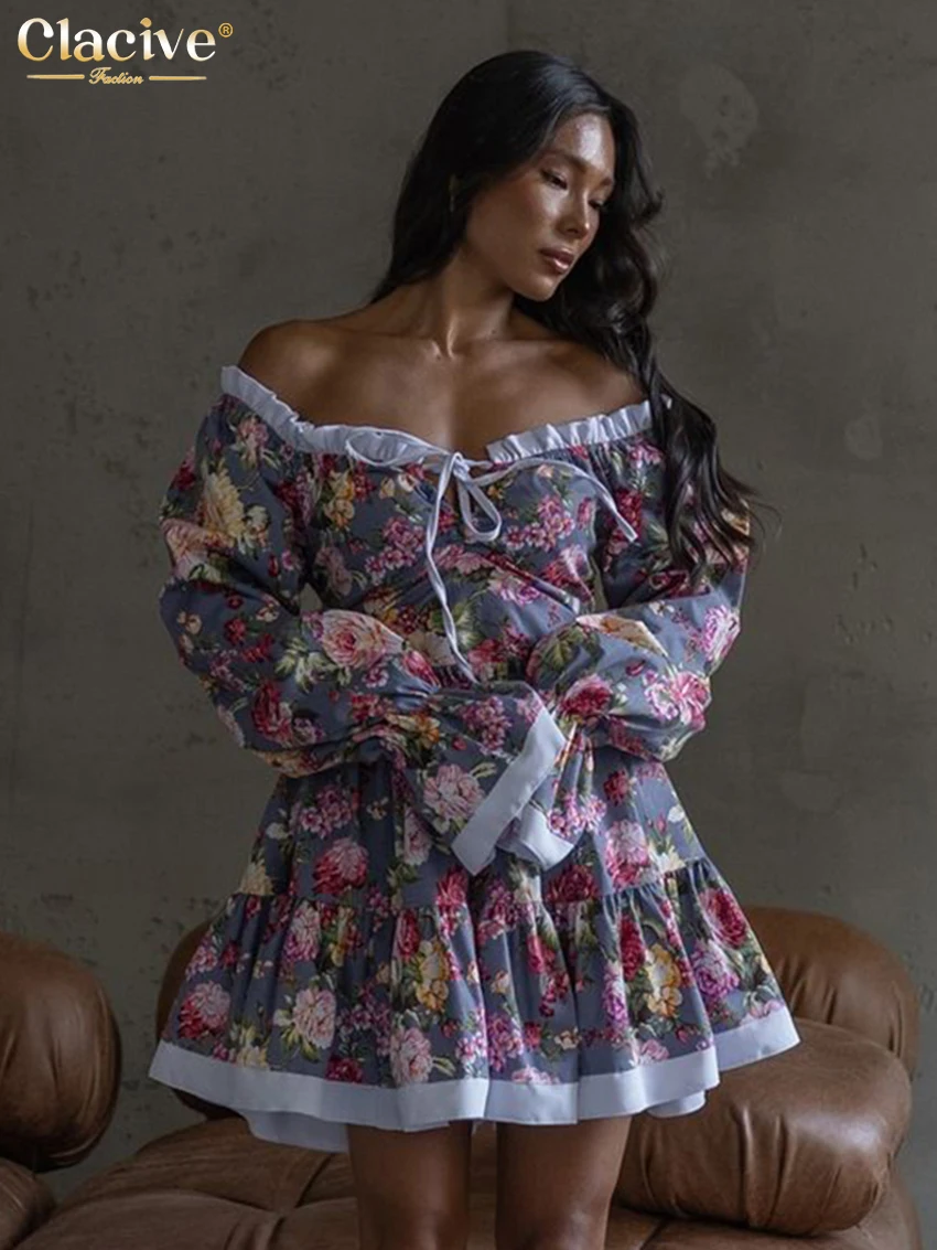 Clacive Sexy Loose Print Women's Dress 2025 Fashion Slash Neck Long Sleeve Mini Dresses Elegant Classic Patchwork Female Dress
Clacive Sexy Loose Print Women's Dress 2025 Fashion Slash Neck Long Sleeve Mini Dresses Elegant Classic Patchwork Female Dress