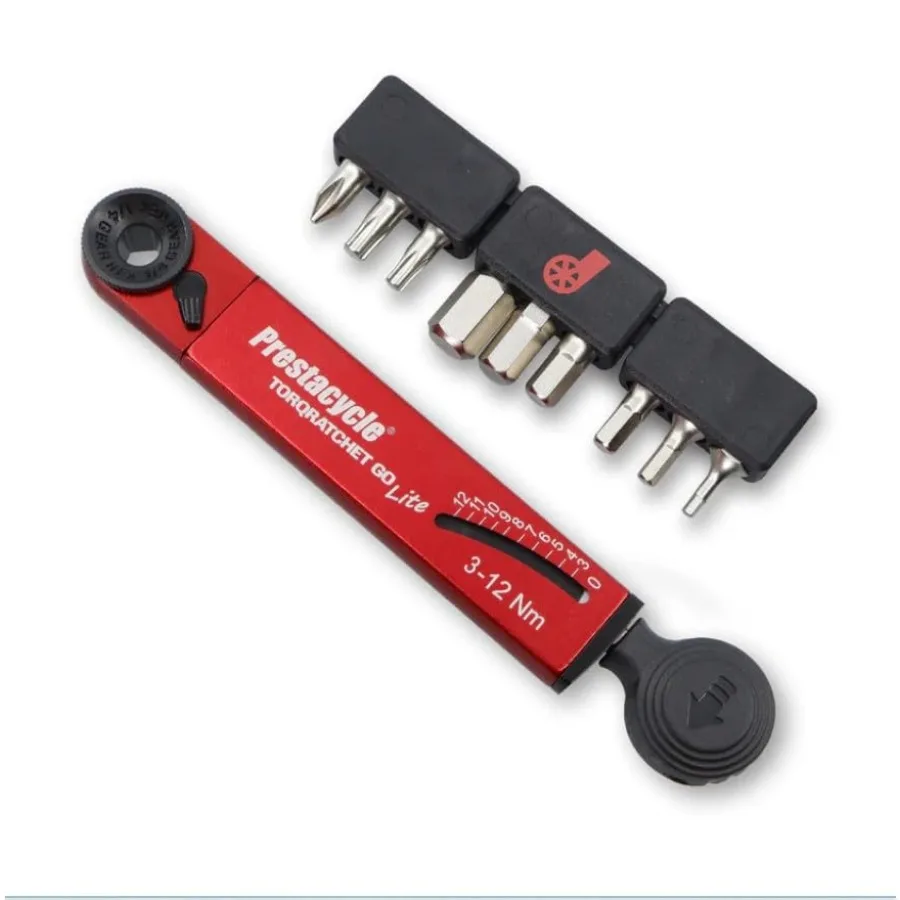 TorqRatchet GO Lite Portable 3-12Nm Beam Torque Wrench and Ratchet Multi-Tool, 9 Hardened Bits, Lightweight Pocket Tool for Bik
TorqRatchet GO Lite Portable 3-12Nm Beam Torque Wrench and Ratchet Multi-Tool, 9 Hardened Bits, Lightweight Pocket Tool for Bik