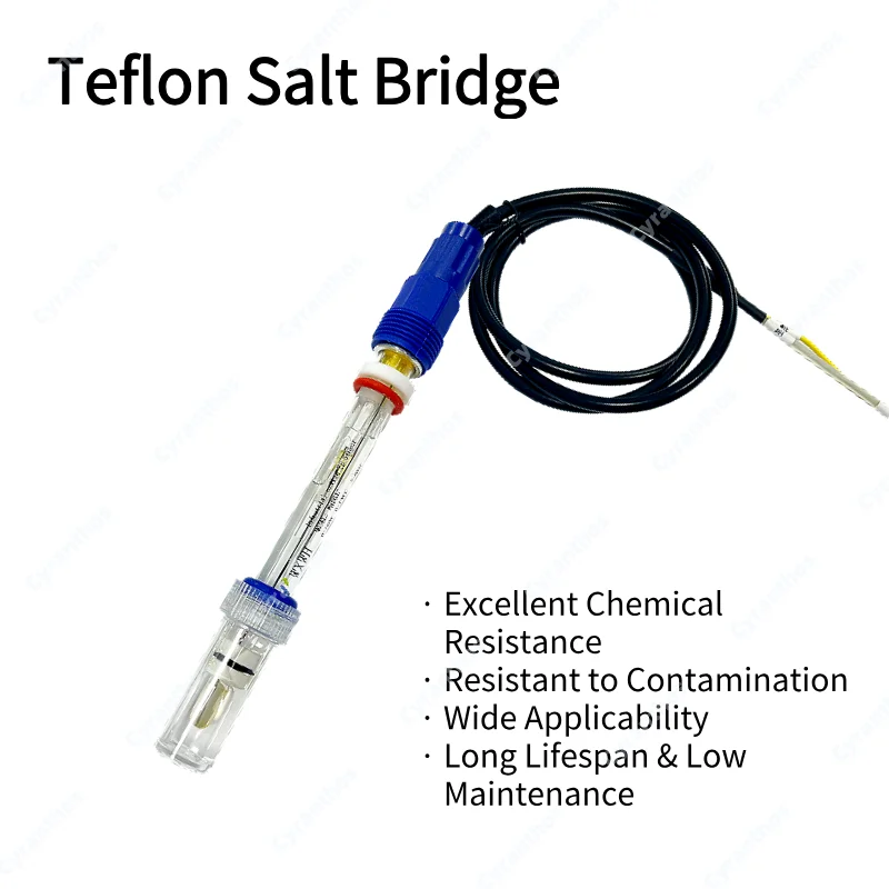 Glass PH Electrode 0-100℃ Industrial Online PH Electrodes 120mm PT1000 PTFE Tetrafluoro Salt Bridge IP68 for Wastewater Seawater
Glass PH Electrode 0-100℃ Industrial Online PH Electrodes 120mm PT1000 PTFE Tetrafluoro Salt Bridge IP68 for Wastewater Seawater