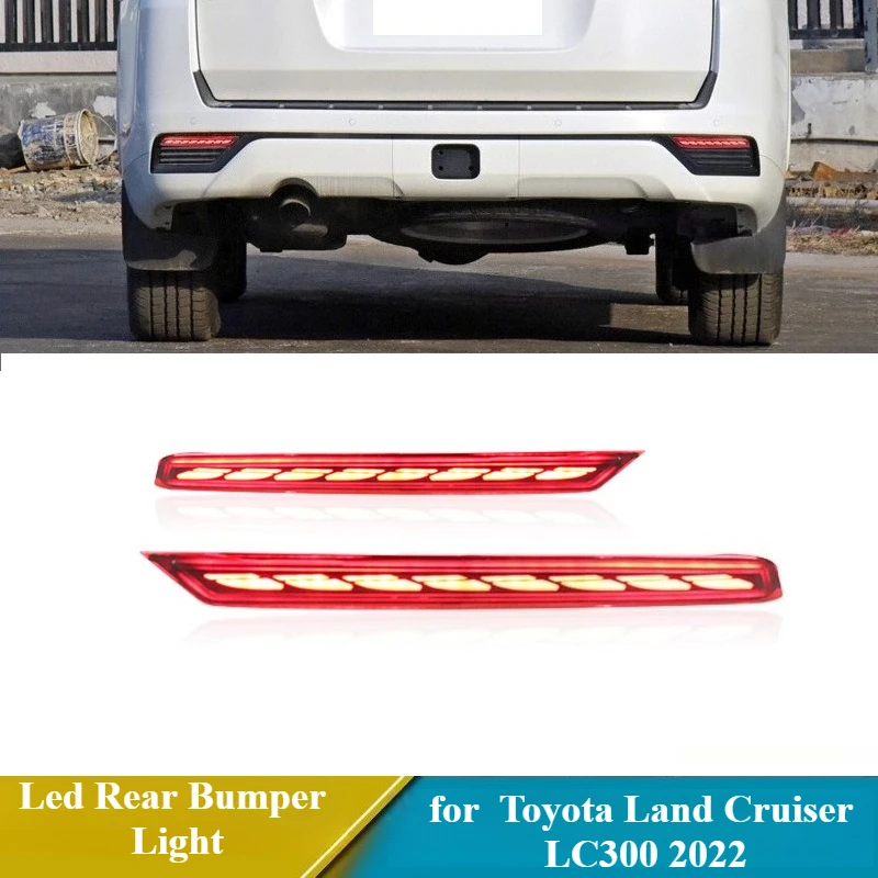 2Pcs LED Rear Bumper Lights Reflector Warning Brake Light Taillight Turn Signal Rear Fog Lamp for Toyota Land Cruiser LC300 2022
2Pcs LED Rear Bumper Lights Reflector Warning Brake Light Taillight Turn Signal Rear Fog Lamp for Toyota Land Cruiser LC300 2022