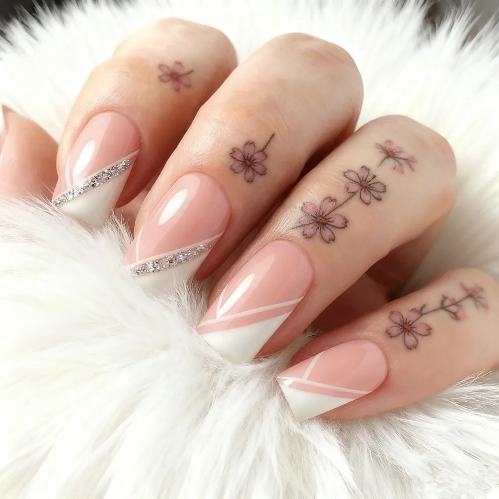 Glitter Silver Acrylic Short Fake Nail With Glue Press On False Nails Tip For Woman DIY Square Shaped Finger Manicure Accessory
Glitter Silver Acrylic Short Fake Nail With Glue Press On False Nails Tip For Woman DIY Square Shaped Finger Manicure Accessory