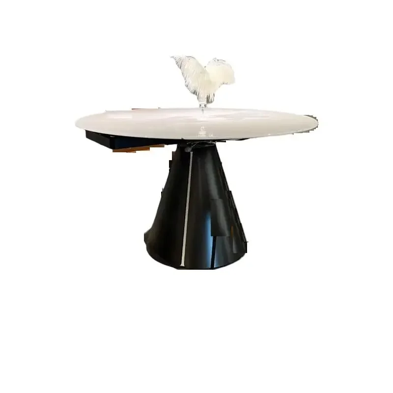 yj9 Modern simple rotating dining table Italian minimalist multi-function retractable small apartment dining table
yj9 Modern simple rotating dining table Italian minimalist multi-function retractable small apartment dining table