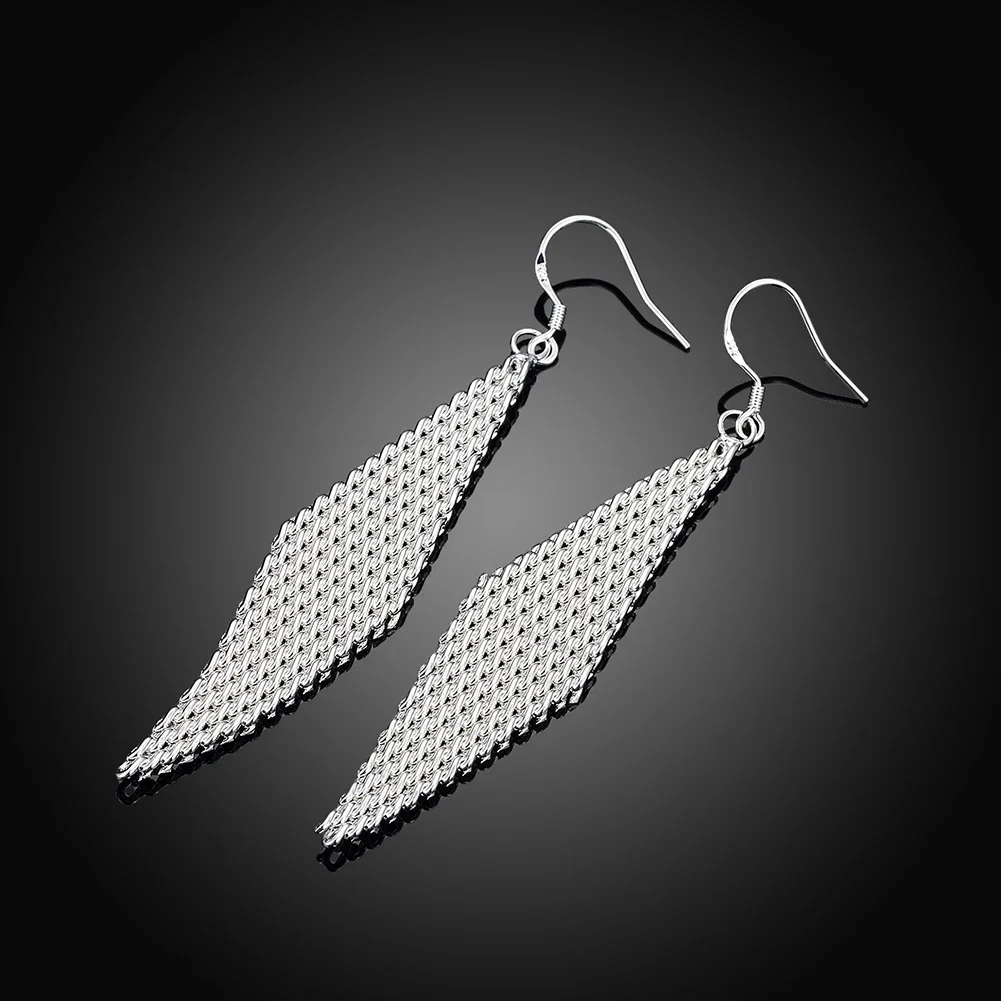 Charm 925 Sterling Silver Earring Fashion Creative Woven Mesh Earrings for Women Birthday Gifts classic Jewelry
Charm 925 Sterling Silver Earring Fashion Creative Woven Mesh Earrings for Women Birthday Gifts classic Jewelry
