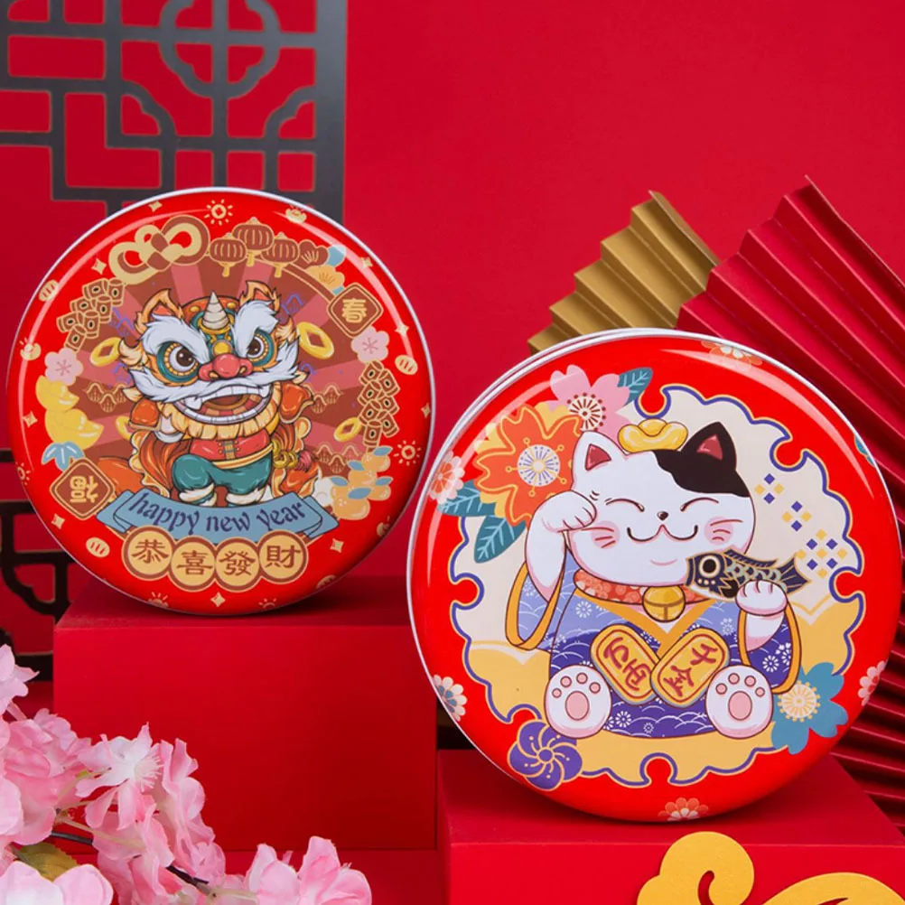 2Pcs New Year Candy Boxes Tiger Year Cookie Tinplate Gift Boxes Party Favor Decoration Tinplate Candy Box Gift Wrapping Box 
2Pcs New Year Candy Boxes Tiger Year Cookie Tinplate Gift Boxes Party Favor Decoration Tinplate Candy Box Gift Wrapping Box