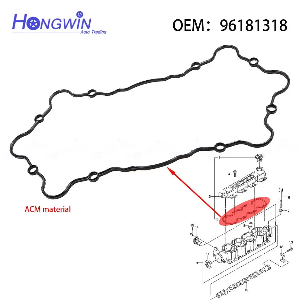 1/3/5 шт. OEM 96181318 Прокладка крышки клапана головки блока цилиндров двигателя для Chevrolet Aveo 1.5 
1/3/5 шт. OEM 96181318 Прокладка крышки клапана головки блока цилиндров двигателя для Chevrolet Aveo 1.5