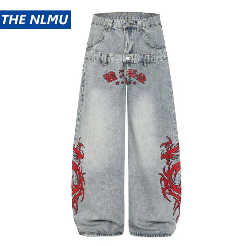 American High Street Baggy Jeans Embroidery Heavyweight Washed Denim Pant Curved Wide Leg Pants Casual Trendy Brand Trousers
American High Street Baggy Jeans Embroidery Heavyweight Washed Denim Pant Curved Wide Leg Pants Casual Trendy Brand Trousers