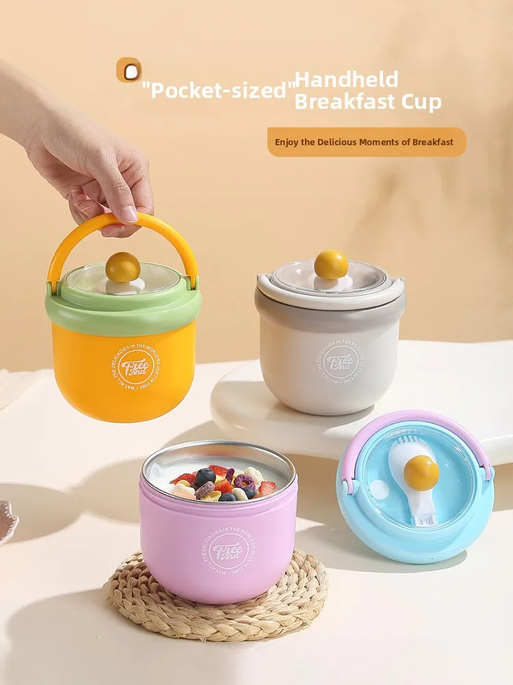 304 Stainl Steel Breakfast Cup for Picnic Outdoor High Sed Lunch Box with Rice Meal Salad Fruit Can Be Microwaved
304 Stainl Steel Breakfast Cup for Picnic Outdoor High Sed Lunch Box with Rice Meal Salad Fruit Can Be Microwaved