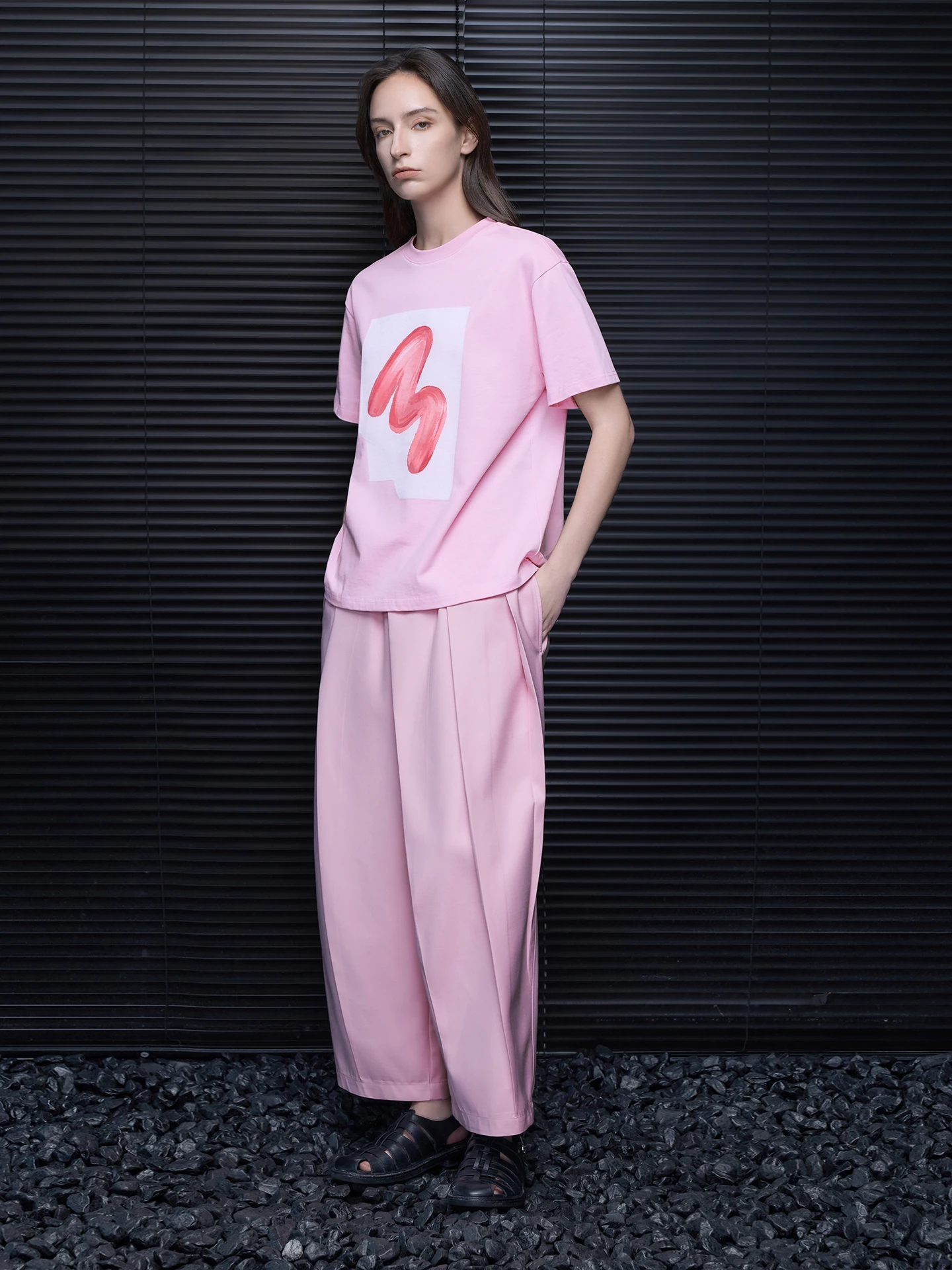 Pink Pure Cotton round Neck Printed Short Sleeve T-Shirt Women's Loose Casual Simple Match Summer New Style Street Style
Pink Pure Cotton round Neck Printed Short Sleeve T-Shirt Women's Loose Casual Simple Match Summer New Style Street Style
