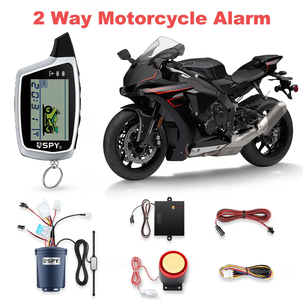2 Way Motorcycle Alarm System Microwave Detecting Shock Sensor Anti-Theft Device Remote Control Engine Start
2 Way Motorcycle Alarm System Microwave Detecting Shock Sensor Anti-Theft Device Remote Control Engine Start