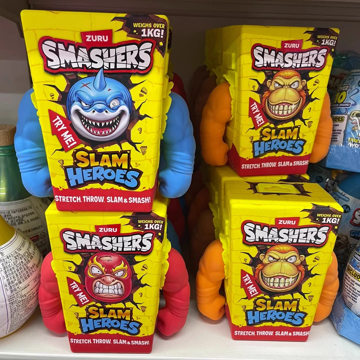 ZURU SMASHERS SLAM HEROES: Игрушка-антистресс «Горилла» — Растягивающаяся, Деформируемая, в Сюрприз-боксе. Модный подарок для детей и взрослых.
ZURU SMASHERS SLAM HEROES: Игрушка-антистресс «Горилла» — Растягивающаяся, Деформируемая, в Сюрприз-боксе. Модный подарок для детей и взрослых.