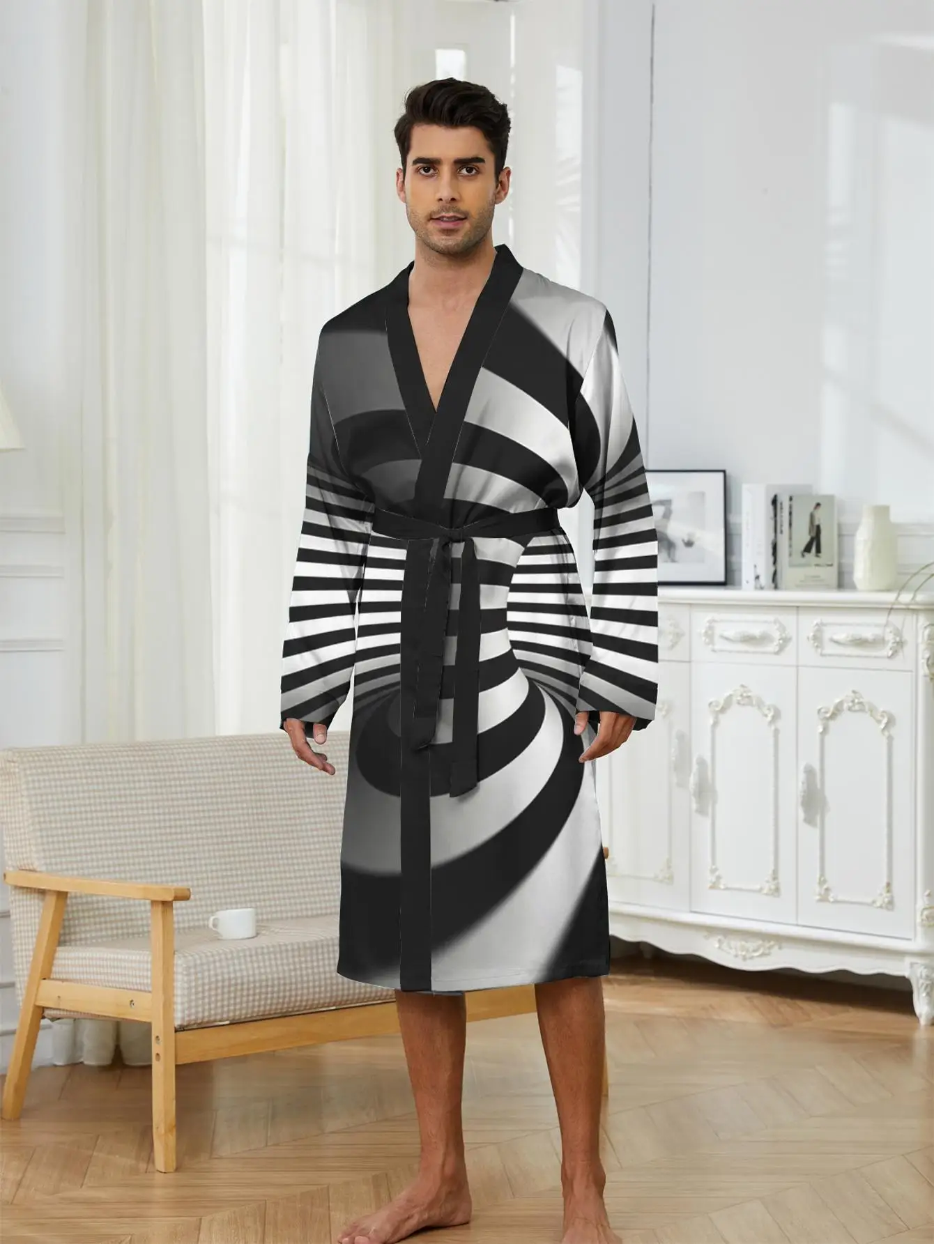 1pc Men'S Robes 2026 Spring/Summer Long Nightgown 3D Printed Bathrobe Dressing Gown Polyester Shower Robe Graphic Sleepwear
1pc Men'S Robes 2026 Spring/Summer Long Nightgown 3D Printed Bathrobe Dressing Gown Polyester Shower Robe Graphic Sleepwear