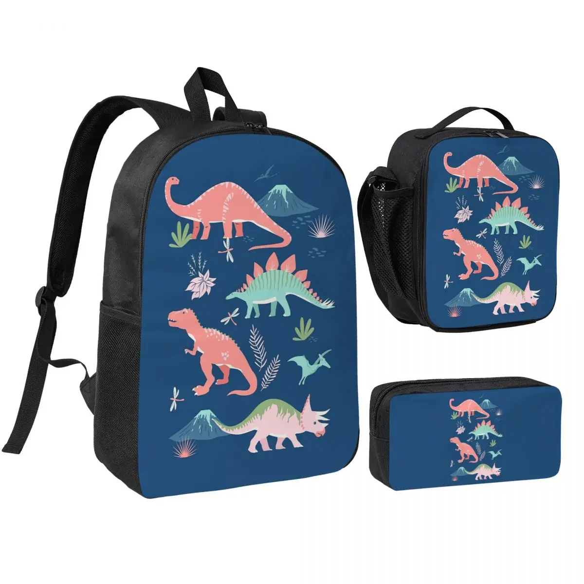 Jurassic Dinosaur Backpack Student BookBag School Bag Shoulder Bags 3ps Insulated Lunch Bag Pencil Case
Jurassic Dinosaur Backpack Student BookBag School Bag Shoulder Bags 3ps Insulated Lunch Bag Pencil Case