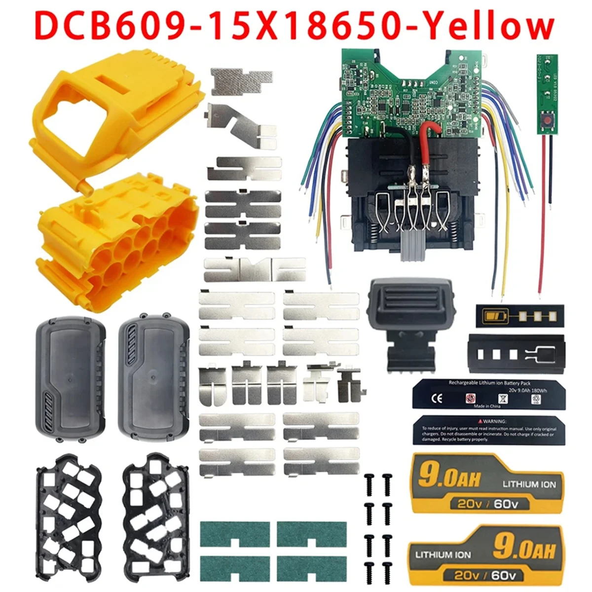 A002 DCB609 Lithium Battery Plastic Case PCB Charging Protection Board Box Housings for 20V 60V Battery DCB612
A002 DCB609 Lithium Battery Plastic Case PCB Charging Protection Board Box Housings for 20V 60V Battery DCB612