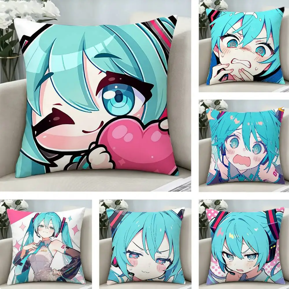 CUTE Anime M-MIKU S-Sticker Pillow Case Pattern Printed Pillowcase For Living Room Sofa Cushion Cover
CUTE Anime M-MIKU S-Sticker Pillow Case Pattern Printed Pillowcase For Living Room Sofa Cushion Cover
