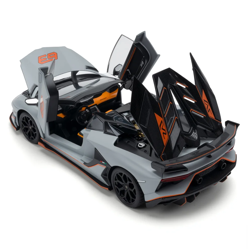 1:24 SVJ63 Sport Car Diecast Alloy Model Toys Doors Opened with Sound Light Pull Back Vehices Boyfriend's Gift
1:24 SVJ63 Sport Car Diecast Alloy Model Toys Doors Opened with Sound Light Pull Back Vehices Boyfriend's Gift