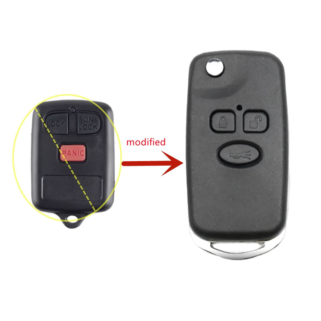 3 Button Modified Folding Flip Remote Key Shell Case Cover for Toyota Corolla and BYD F3 F3R Split with Uncut TOY47 Blade
3 Button Modified Folding Flip Remote Key Shell Case Cover for Toyota Corolla and BYD F3 F3R Split with Uncut TOY47 Blade