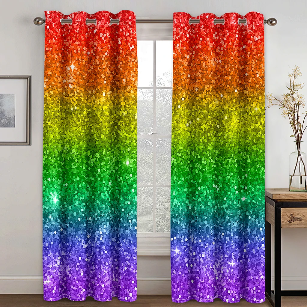 Rainbow Pink Gold Star Glitters Drips Print Children's Window Curtains for Girl Living Room Bedroom Decor 2 Pieces Free Shipping
Rainbow Pink Gold Star Glitters Drips Print Children's Window Curtains for Girl Living Room Bedroom Decor 2 Pieces Free Shipping