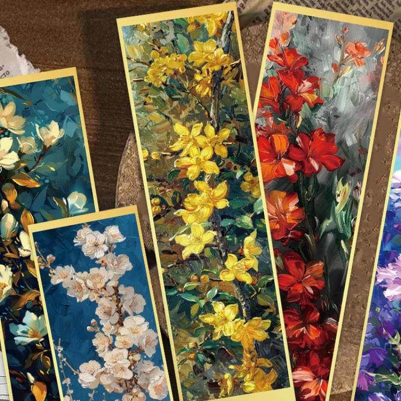 30pcs Vintage Flower Painting Bookmarks Reading Pages Annotated Book Marks Students Create Gift Paper Cards with Classical Texts
30pcs Vintage Flower Painting Bookmarks Reading Pages Annotated Book Marks Students Create Gift Paper Cards with Classical Texts