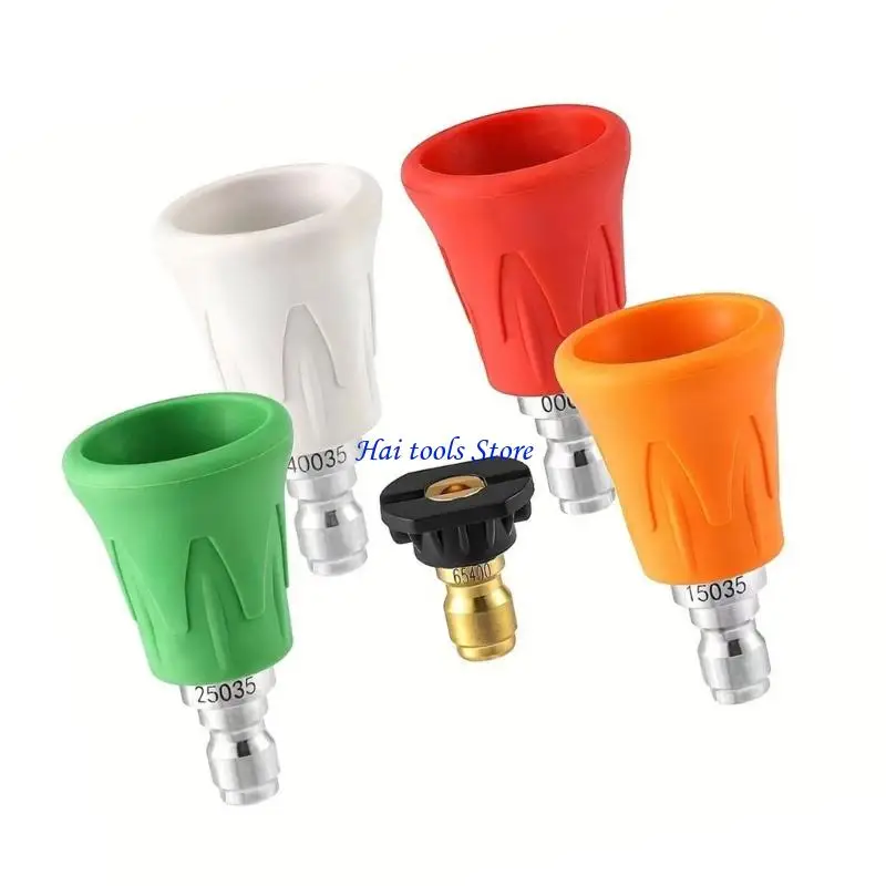 X37E High Pressure Washer Nozzle 1/4 Quick 5 Color Coded Sprayer Tips Universal Easy Installation Water Saving
X37E High Pressure Washer Nozzle 1/4 Quick 5 Color Coded Sprayer Tips Universal Easy Installation Water Saving