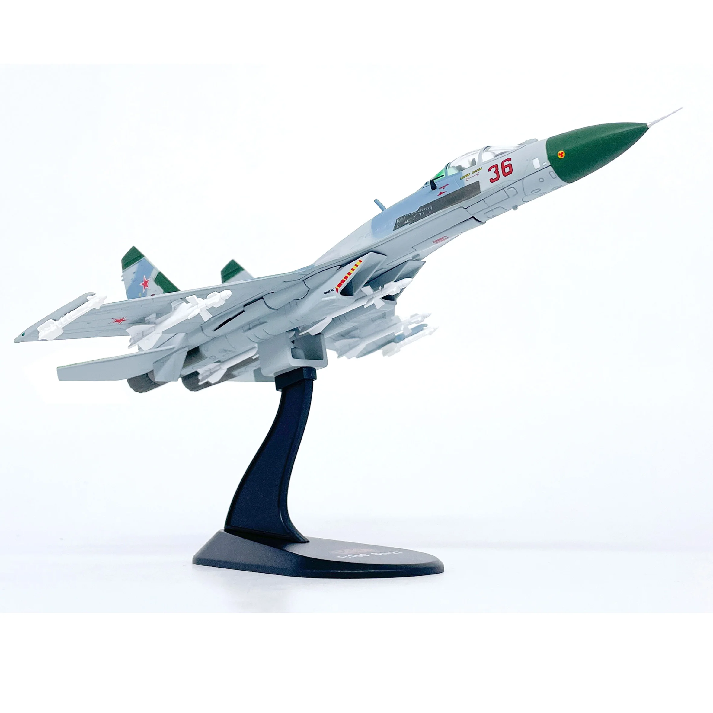 1: 100 LEGION Russian SU-27 fighter model FlankerB 36 # static alloy finished model
1: 100 LEGION Russian SU-27 fighter model FlankerB 36 # static alloy finished model