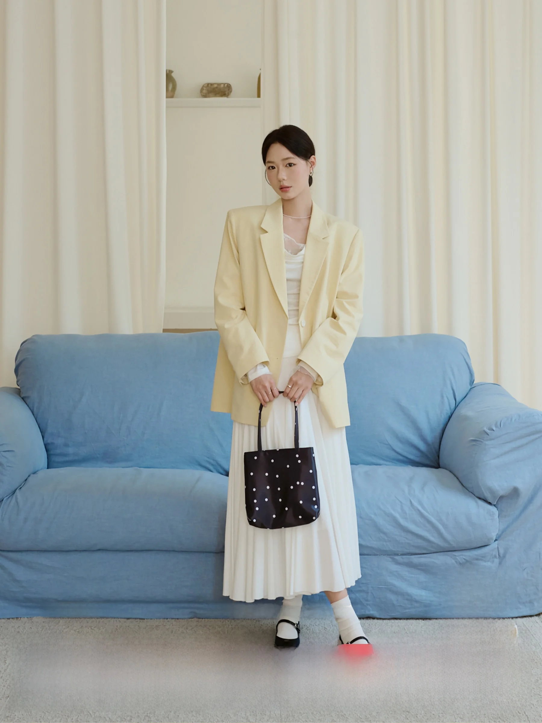 Butter Texture Cotton Suit Loose Fit Wrinkles Texture Korean Style Commute Ready-to-wear Long Sleeve Button Closure Women's Suit
Butter Texture Cotton Suit Loose Fit Wrinkles Texture Korean Style Commute Ready-to-wear Long Sleeve Button Closure Women's Suit
