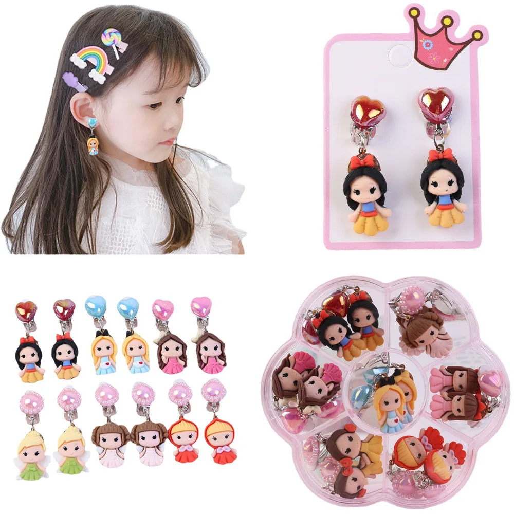Girls Independent Packaging Children's Ear Clips Little Princess Without Ear Piercings Cartoon Cute Baby Fake Earrings Jewelry
Girls Independent Packaging Children's Ear Clips Little Princess Without Ear Piercings Cartoon Cute Baby Fake Earrings Jewelry