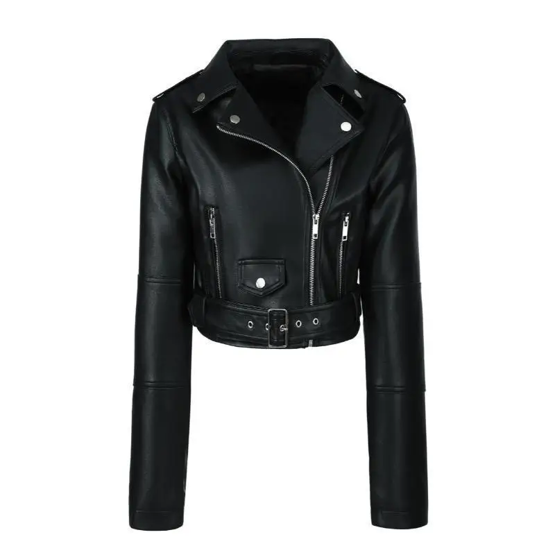 Women's Motorcycle Jacket Leather Coat Stylish Spring Fashion Ladies' Biker Vest Outerwear No Brand Registered Trademark
Women's Motorcycle Jacket Leather Coat Stylish Spring Fashion Ladies' Biker Vest Outerwear No Brand Registered Trademark