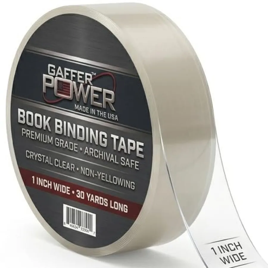 Book Repair Tape 1 Inch Wide — Non-Yellowing, Acid-Free and Archival Safe Strong Hold for Covers, Spines and Edges,Made in USA
Book Repair Tape 1 Inch Wide — Non-Yellowing, Acid-Free and Archival Safe Strong Hold for Covers, Spines and Edges,Made in USA
