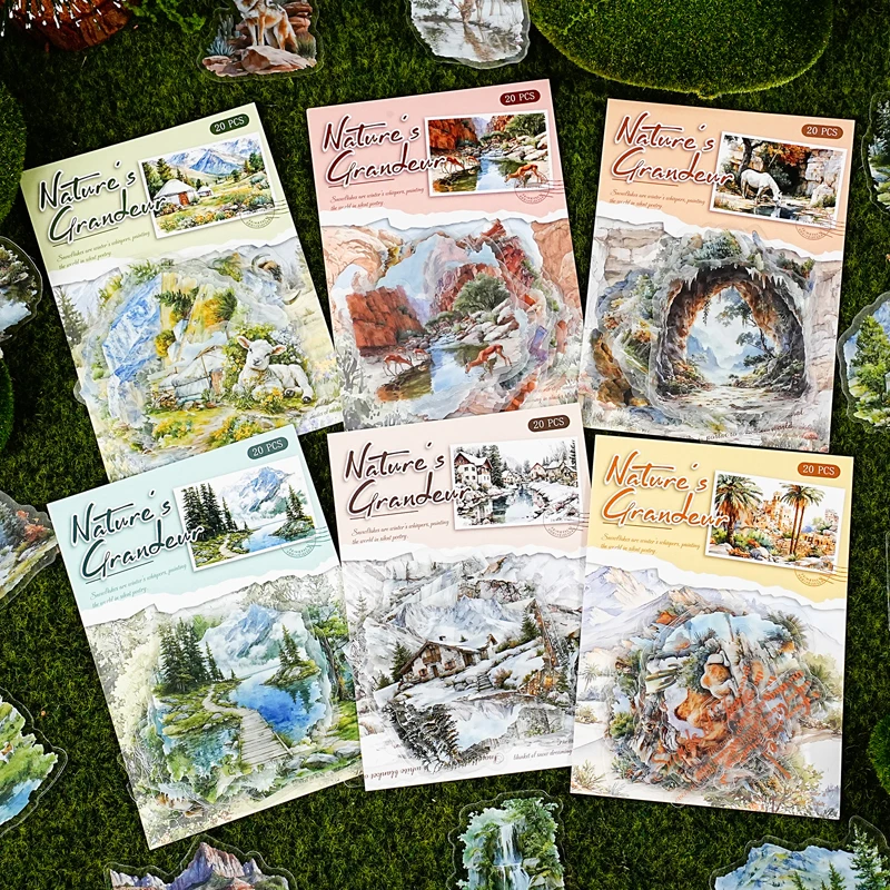 12 упаковок/лот, серия «Горы и реки в живописи», милая милая декоративная наклейка для домашних животных в стиле ретро 
12 упаковок/лот, серия «Горы и реки в живописи», милая милая декоративная наклейка для домашних животных в стиле ретро