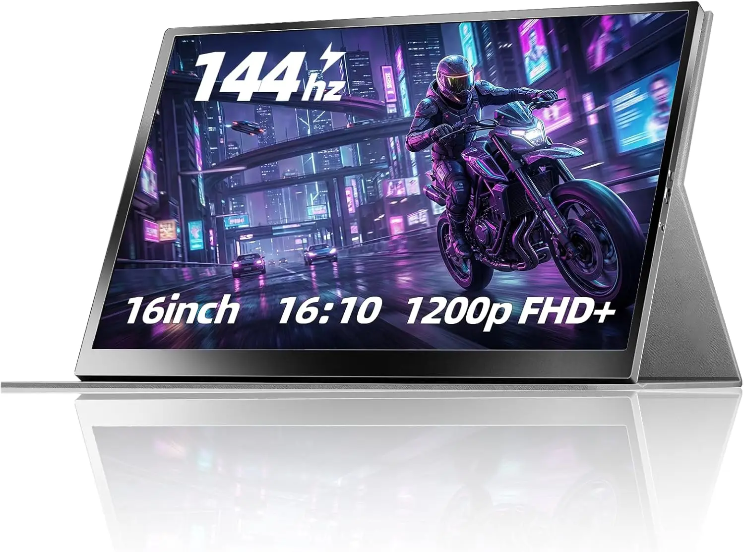 16" 144Hz Portable Gaming Monitor, 1920x1200 FHD+ USB-C IPS HDR Second Screen for Laptop PS5 Xbox Switch
16" 144Hz Portable Gaming Monitor, 1920x1200 FHD+ USB-C IPS HDR Second Screen for Laptop PS5 Xbox Switch