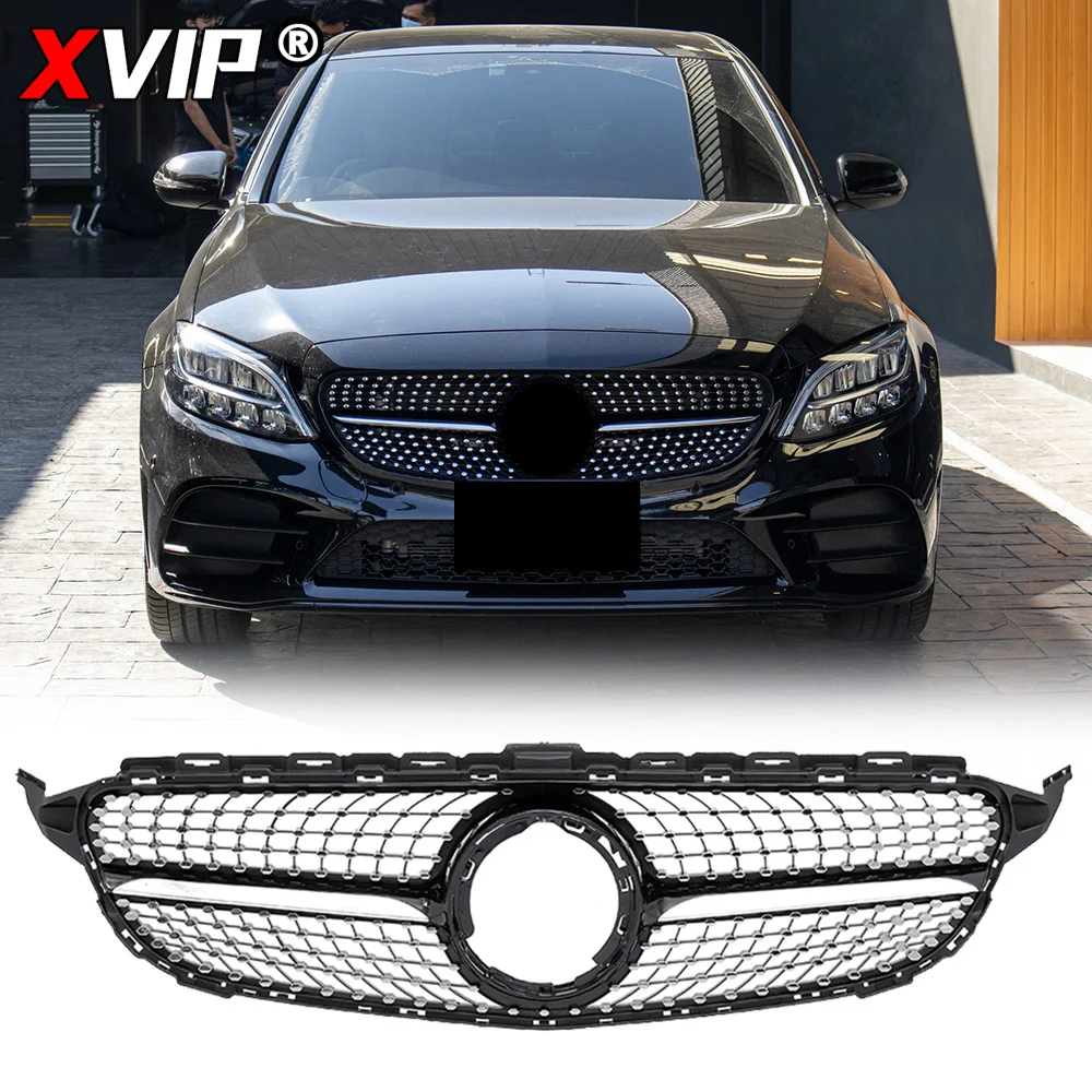 XVIP Chrome Black Diamonds Style Upper Grille For Mercedes Benz C-Class W205/S205/C205 2019-21 Without 360 Camera C180 C200 C300
XVIP Chrome Black Diamonds Style Upper Grille For Mercedes Benz C-Class W205/S205/C205 2019-21 Without 360 Camera C180 C200 C300