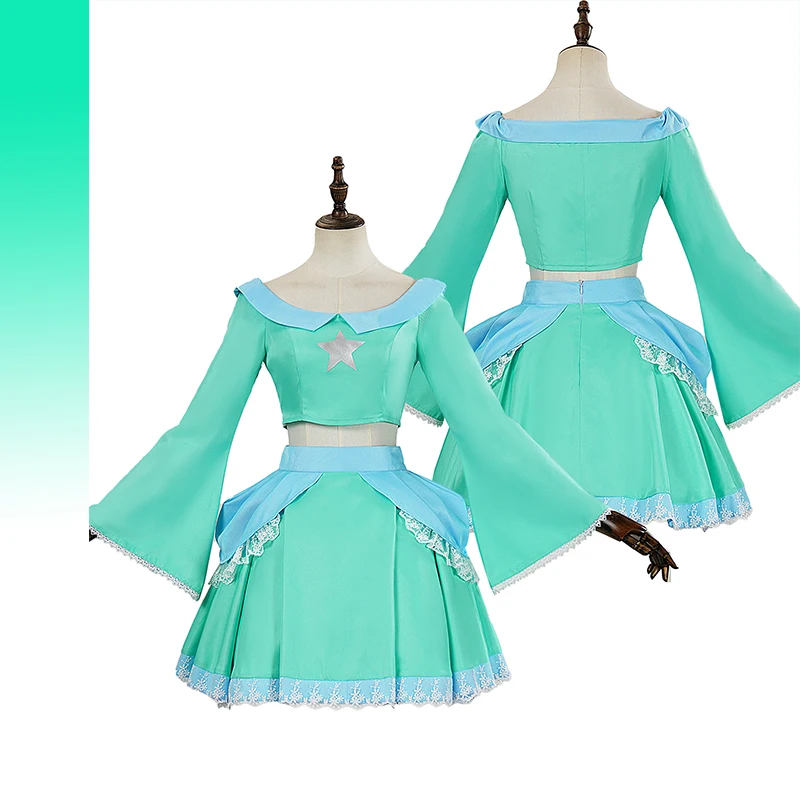 Princess Dress Game Anime Cosplay Costume Green Short Cake Dress Cute Kawaii Woman XS-3XL Kid 110-160 Size Halloween Party Cos
Princess Dress Game Anime Cosplay Costume Green Short Cake Dress Cute Kawaii Woman XS-3XL Kid 110-160 Size Halloween Party Cos