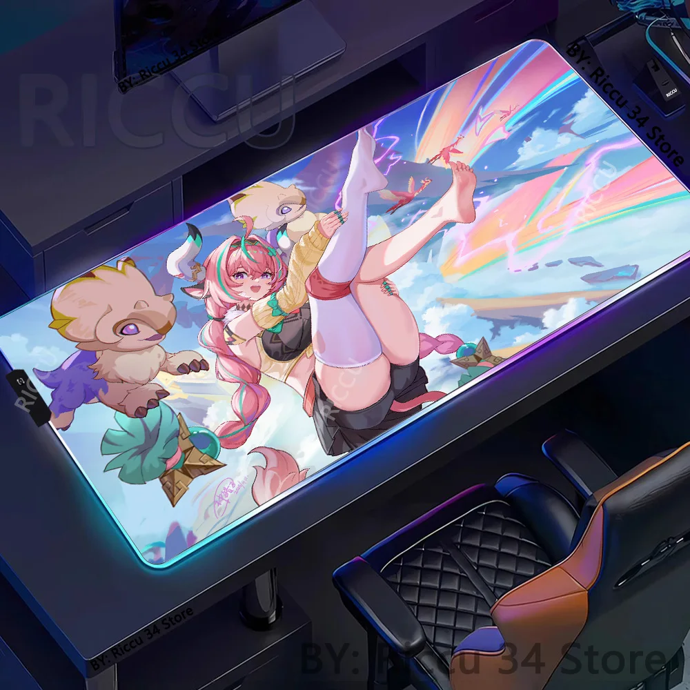 RGB Genshin Impact Varesa Mousepad Kawaii Cartoon Mouse Pad XXLExtended Lock Edge Keyboard Desk Mat Large Rubber Table desk Mat
RGB Genshin Impact Varesa Mousepad Kawaii Cartoon Mouse Pad XXLExtended Lock Edge Keyboard Desk Mat Large Rubber Table desk Mat