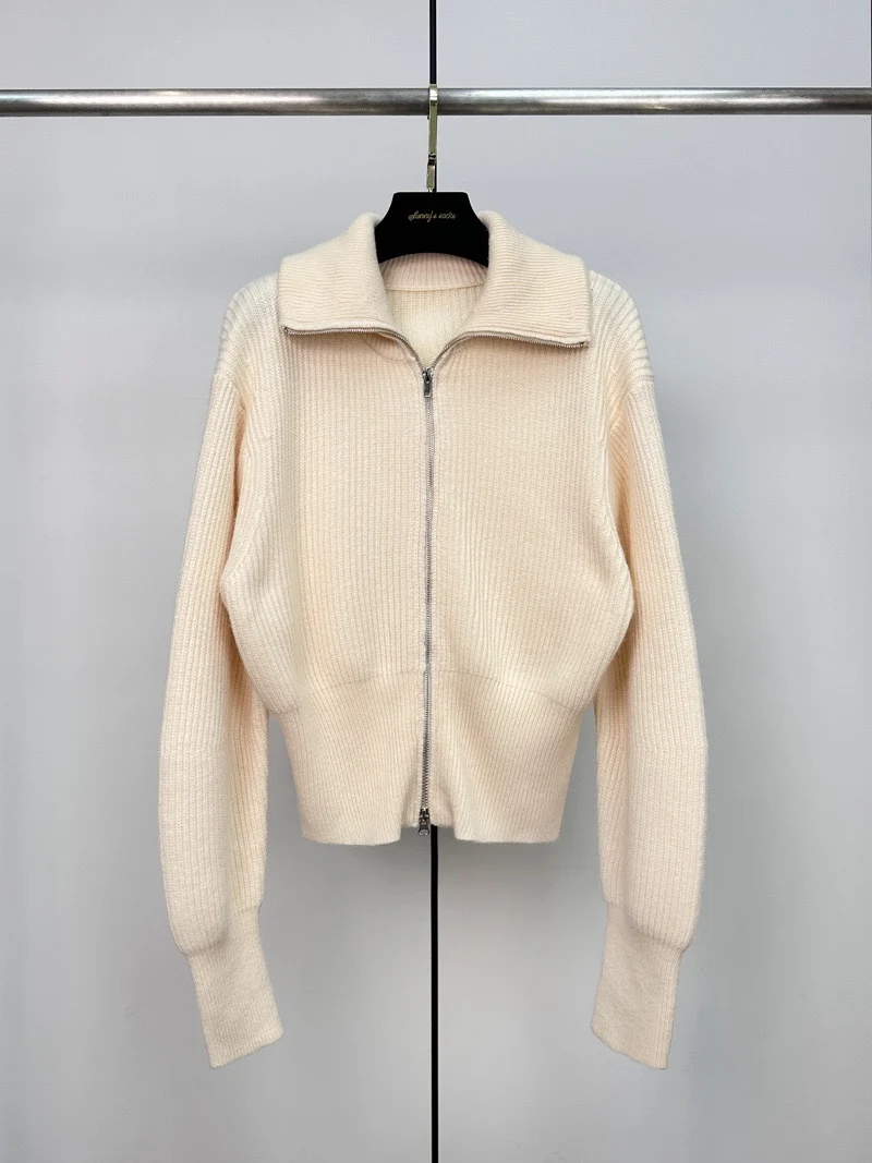 Autumn Winter Women's Slim Fit Knitted Jaet Double Zipper Open Cardigan Versatile Sweater Casual Sle Woolen Fabric
Autumn Winter Women's Slim Fit Knitted Jaet Double Zipper Open Cardigan Versatile Sweater Casual Sle Woolen Fabric