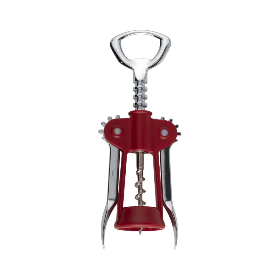 Wing Corkscrew with BuiltIn Bottle Opener Red Compact Durable Design Fits Various Bottles
Wing Corkscrew with BuiltIn Bottle Opener Red Compact Durable Design Fits Various Bottles